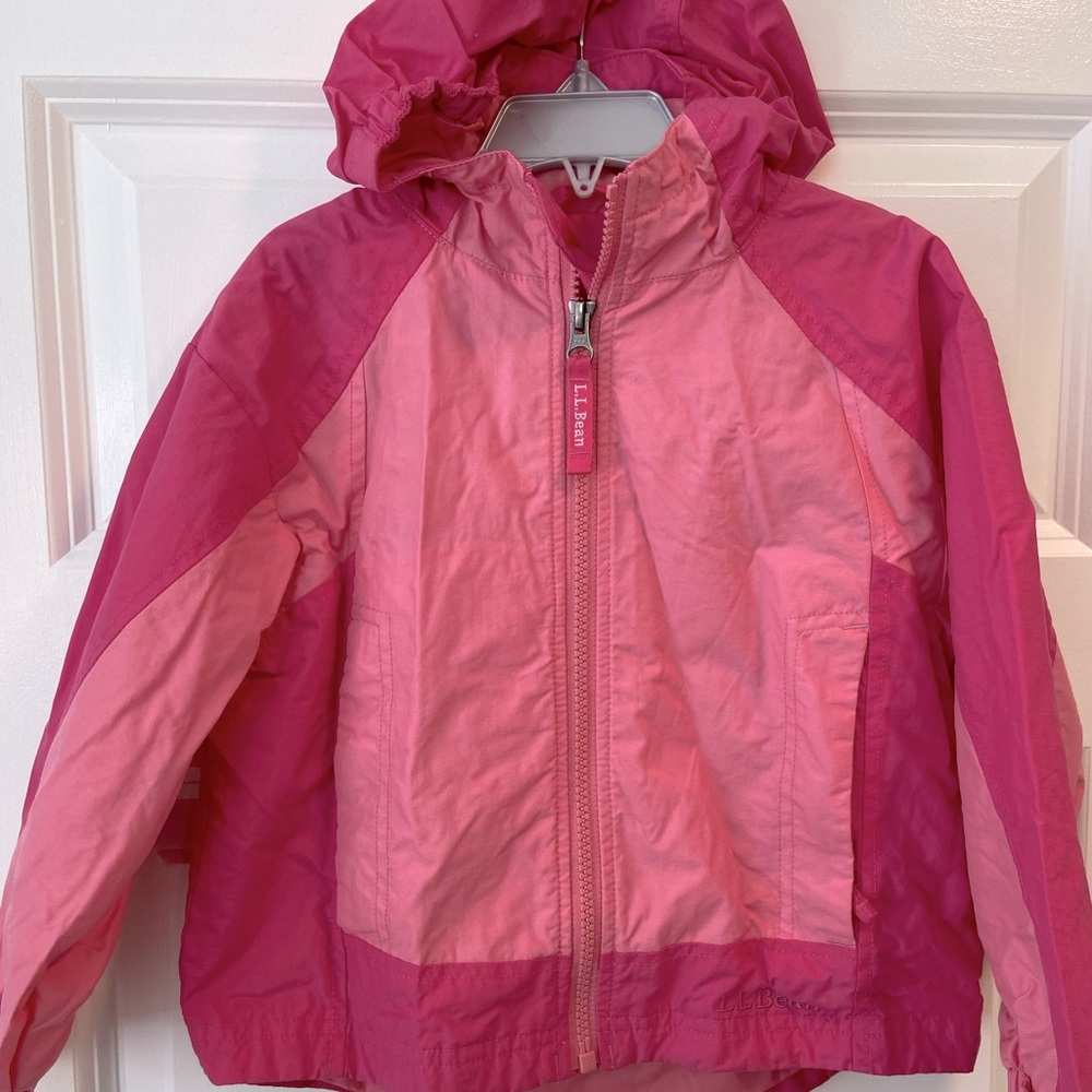 LL Bean Girls Windbreaker size S4
